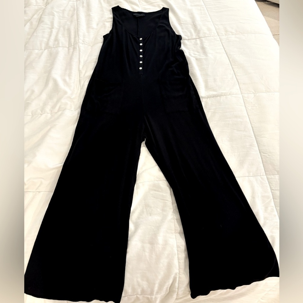 Hatch The Cotton 24/7 Feeding Maternity Jumpsuit Black Size 2 New with tags